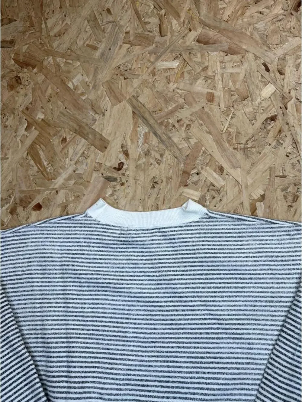 Vintage Saturdays BSB Sweatshirt Mens Medium White Striped Graphic Pullover